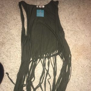 Army green summer vest